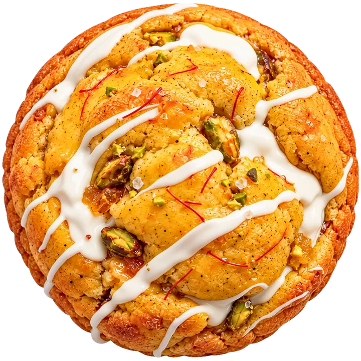 Saffron Snow cookie
