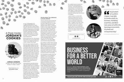 DECA Direct Magazine feature on Jordan's Cookies