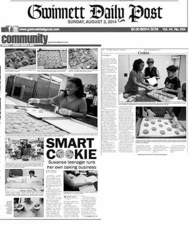 Gwinnett Daily Post 'Smart Cookie' newspaper feature