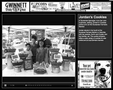Jordan's Cookies at the Suwanee Farmers Market