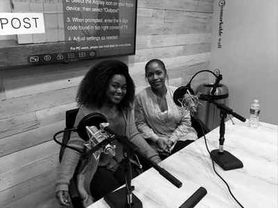 Jordan Johnson recording the LaunchYouniversity Podcast