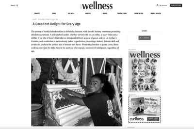Wellness Magazine article featuring Jordan's Cookies